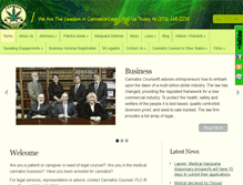 Tablet Screenshot of cannabiscounsel.com